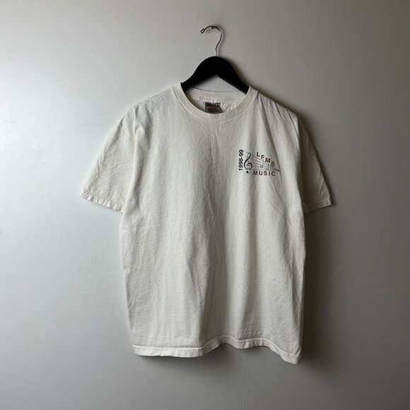 LFMS Music T Shirt Vintage 90s Adult White Medium M Graphic Tee - Picture 8 of 12